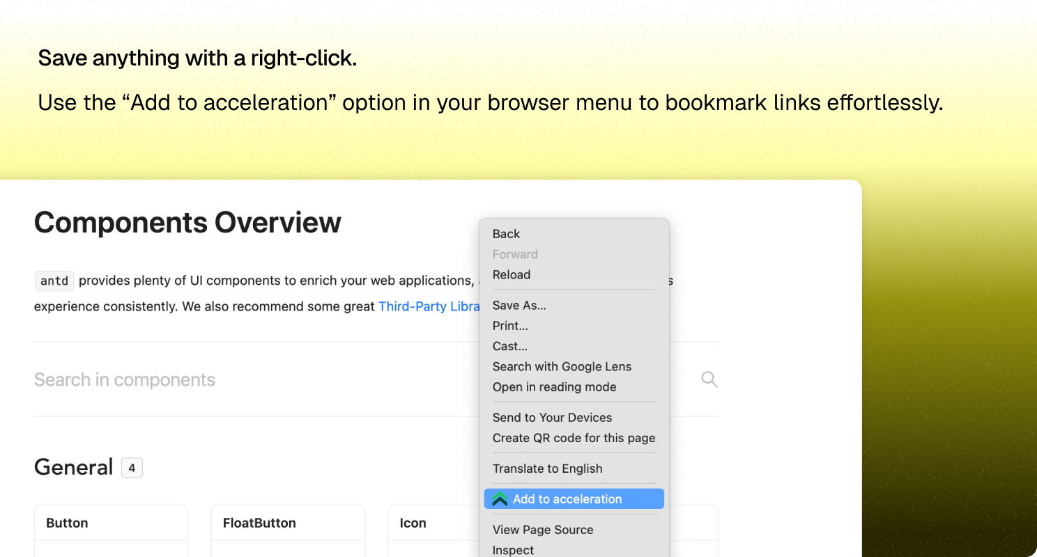 Context Menu Screenshot